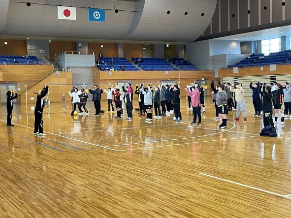 準備運動の様子