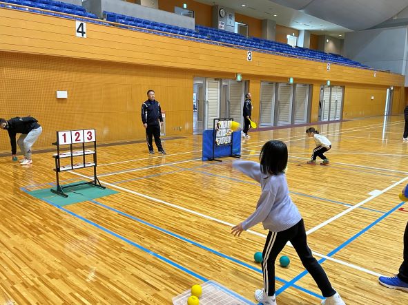 ストラックアウト体験の様子