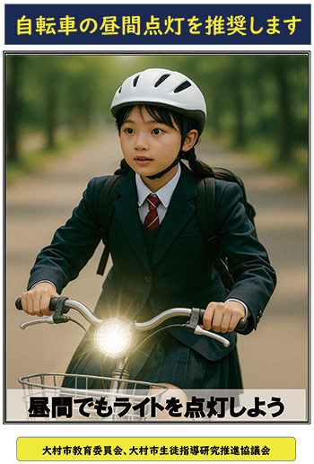 昼間ライト推奨ポスター2