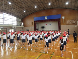 赤組応援